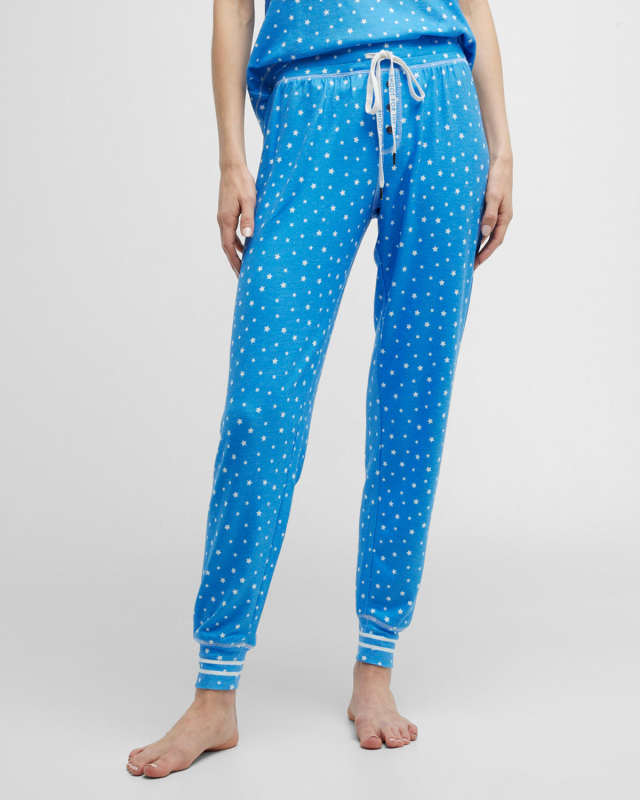 Blue Star Printed Pajama Pants